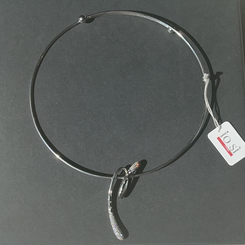 BNWT Io Si Designer 18K gold Diamond necklace